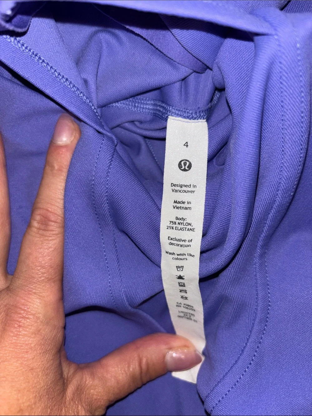 lululemon athletica Sense-Knit Running Lilac Seamless One-Piece Size 4 NWOT LOW